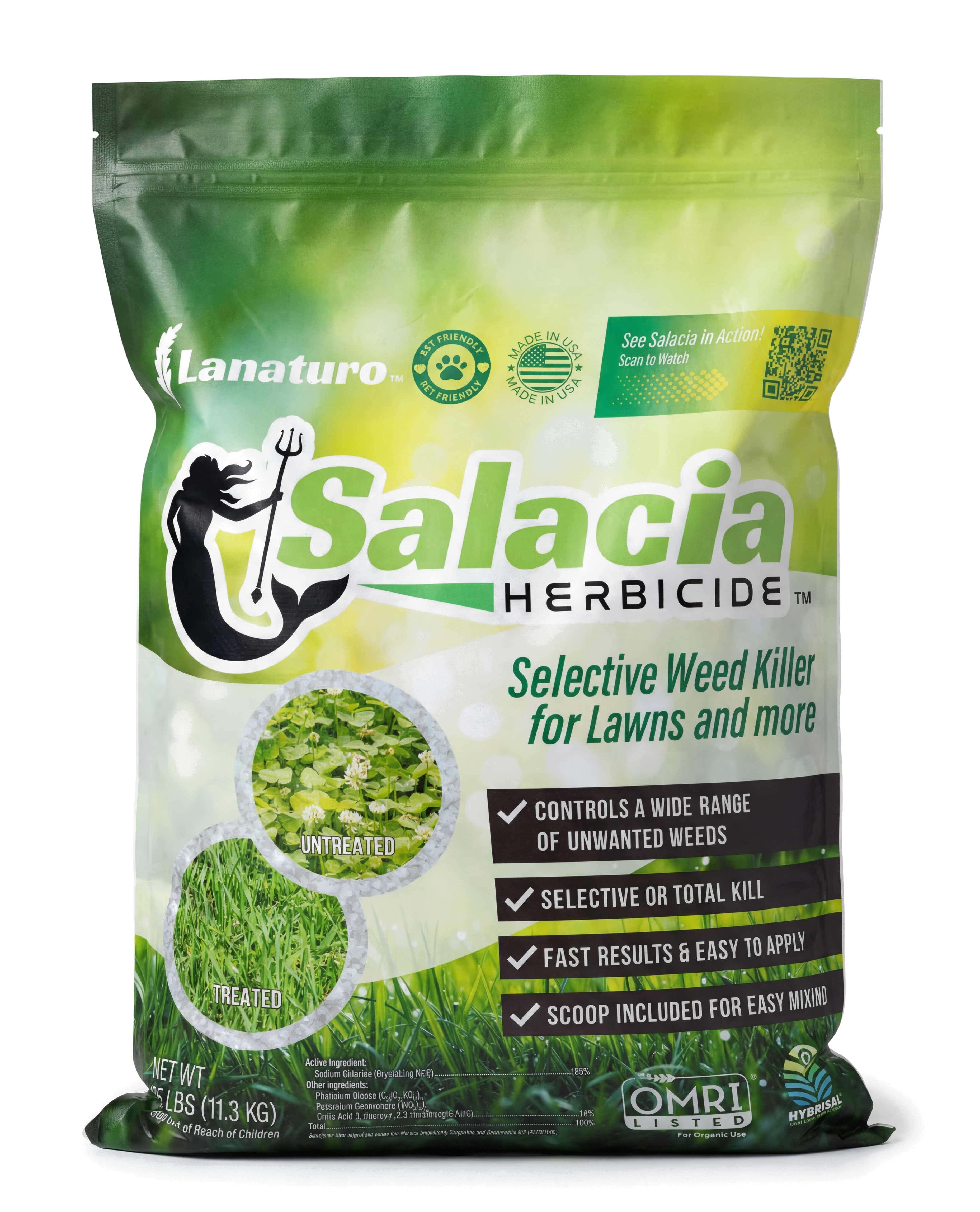 Salacia Organic Weed Control - 25lb Bag