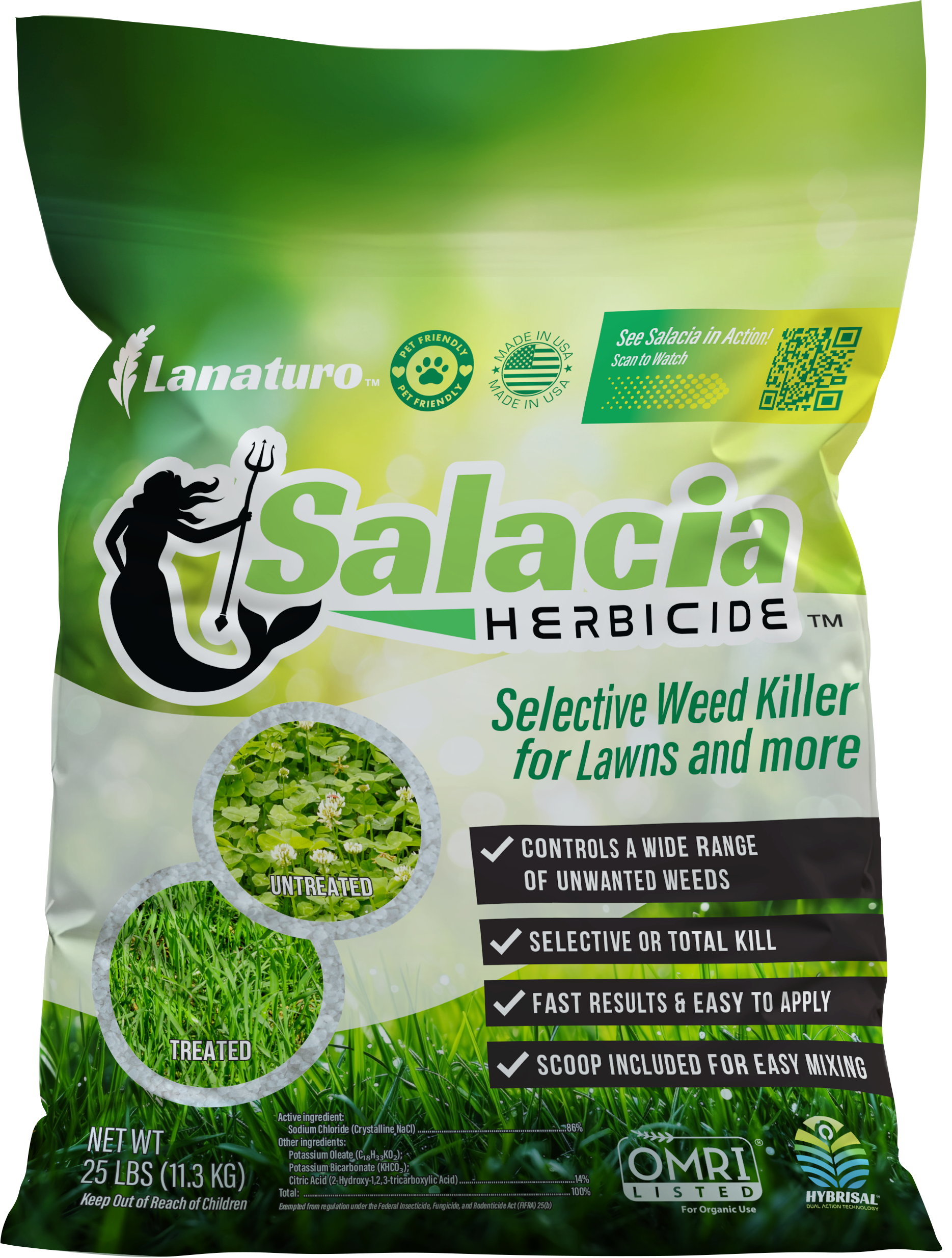 Salacia Organic Weed Control - 25lb Bag